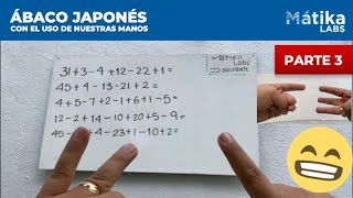 ÁBACO JAPONÉS CON EL USO DE NUESTRAS MANOS  parte 3 matemáticas ábacojaponés cálculomental [upl. by Armbruster]