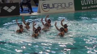 CAMPIONATI ITALIANI ASSOLUTI DI NUOTO SINCRONIZZATO 13°ESERCIZIO CUNEO 5  2  2017 [upl. by Vanny]