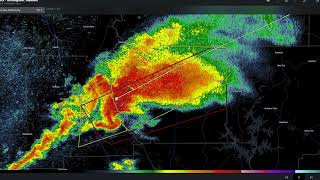 Significant Tornado In Tennessee  ClantonCooper Radar Imagery  3252021 [upl. by Muller]