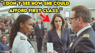 Black Female Pilot Was Denied a FirstClass Seat What Happened Next Left Passengers in Shock [upl. by Nnaeilsel]