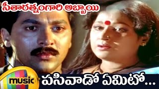 Seetharatnam Gari Abbayi Movie  Pasivado Yemito Telugu Video Song  Roja  Vinod Kumar  Vani Shri [upl. by Osmo576]