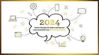 Carte de voeux entreprise digitale 2024 ST84  Vidéostorytelling by Néologis [upl. by Introk]