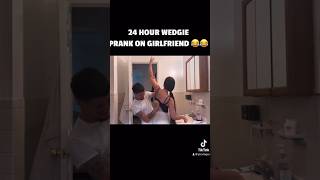 WEDGIE PRANK ON GIRLFRIEND prank wedgies fyp funny [upl. by Sugirdor837]