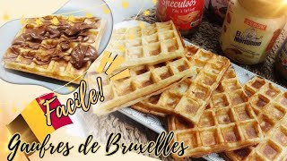 🧇Gaufres de Bruxelles Recette Facile Rapide Gaufre de fête foraine Belges [upl. by Stedmann253]