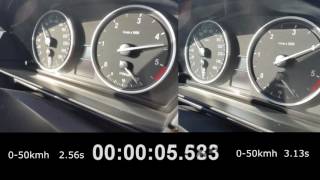 BMW e60 530xd 235Hp acceleration before and after stage1 remap [upl. by Cathlene]