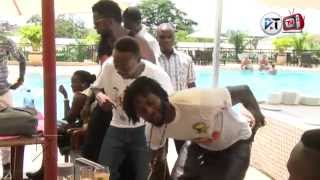 Liwin Funny Face Adebayor and Mr Ibu in a dance competition [upl. by Lemra613]