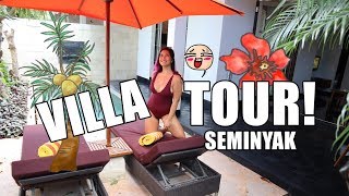 VILLA TOUR SEMINYAK BALI July 3 2018  saytioco [upl. by Nnywg962]