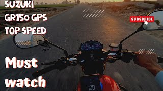 suzuki gr 150 gps top speed test [upl. by Lenssen]