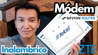 Módem ZTE M293N Telcel WiFi Inalambrico  Unboxing [upl. by Ahserkal]