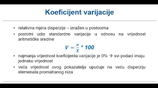 Koeficijent varijacije [upl. by Chrysler]