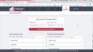 C21 Commercial  Creating a Commercial Package using TheAnalyst PRO [upl. by Rodablas768]