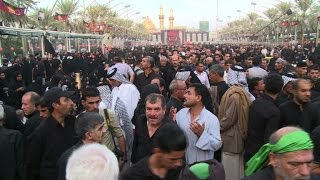 Muslim Shiites mark Ashura in Iran Iraq [upl. by Adnorat]