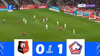 Rennes contre LOSC Lille 01  Ligue 1 202425  Résumé de Match [upl. by Colombi]