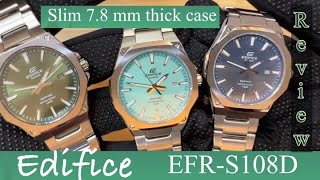 Casio EDIFICE SLIM EFRS108D REVIEW NEW ARRIVAL [upl. by Lenoj]