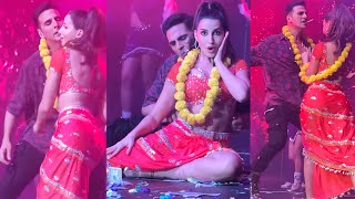 Akshay Kumar and Nora Fatehi Highly Energetic Dance Moves On O Antava Song At Audience Engaged [upl. by Adda255]