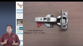 How To Adjust Blum Hinges amp Align Cabinet Doors  Cabinetdoorscom [upl. by Mendez]