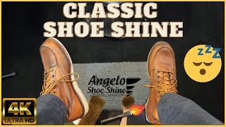 A Classic Shoe Shine  Angelo Shoe Shine ASMR [upl. by Idnaj]