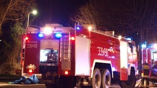 Straż pożarna alarmowo Wyciek gazu ze zbiornika na stacji LPG w BielskuBiałej  18032014 [upl. by Chaiken]