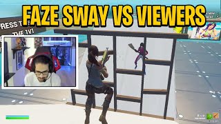 FaZe Sway VS Viewers 1v1 Buildfights [upl. by Eelirem]