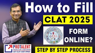 How to Fill Form for CLAT 2025 Complete Information on Form Filling [upl. by Sellma]