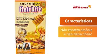 Alisante Hairlife Mel e Amêndoas  Drogaria Minas Brasil [upl. by Urbannai]