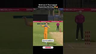 Brett Lee A True Legend Masterclass Bowling Real Cricket Swipe shorts [upl. by Merlin]