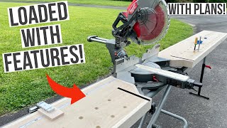 Mobile Miter Saw Station Build  Miter Saw Wings [upl. by Kegan]