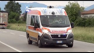 Ambulanza SUEM 118 Treviso 168  Italian ambulance responding code 3 [upl. by Cart]