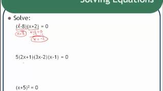 Solving Polynomial Equations by Factoring [upl. by Novla]