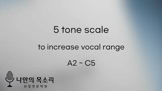 Ov 19  5 tone scale to increase vocal range A2  C5 [upl. by Malca339]