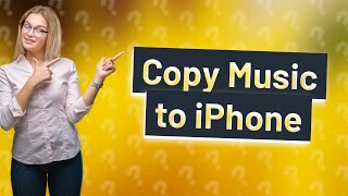 How to manually copy music to iPhone [upl. by Trinatte]