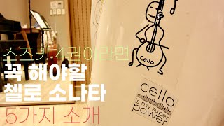 스즈키 4권이상 공부가 많이 되는 첼로 소나타 5개 추천  Romberg cello sonata  Vandini cello sonata [upl. by Jordanson]