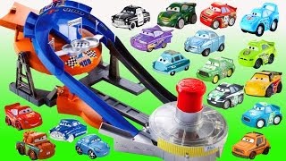 Micro Drifters Cars 2 Track Transforming Raceway Disney Cars Microdrifters Fast Flip Speedway [upl. by Euqram]