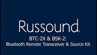 BTC2X amp BSK2  Bluetooth Remote Transceiver And Source Kit [upl. by Ymrej]