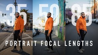 Portrait Focal Lengths Explained  35mm vs 50mm vs 85mm [upl. by Rogozen]