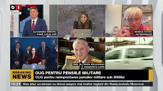 OUG PENTRU PENSIILE MILITARE B1TV 10 sept 2024 [upl. by Aicilyt917]