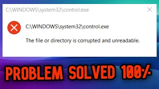 Fix File Or Directory Is Corrupted Or Unreadable Folder not opening Or not accessible Win 1011 [upl. by Mayda262]