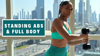 Dumbbell STANDING ABS WORKOUT  Core Fat Burn 🔥 [upl. by Borek27]