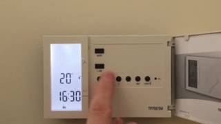 Danfoss room thermostat programming [upl. by Aiynot383]