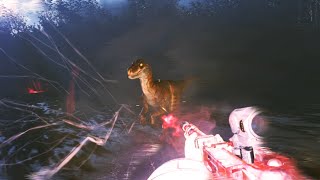 Velociraptors in Black Ops 3  Escape From Isla Sorna  Bo3 Custom Zombies Map [upl. by Anaitsirc]