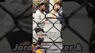 Jordan Oliver and Frank Chamizo are currently training together at Kill Cliff FC 👊 wrestling [upl. by Kinch]