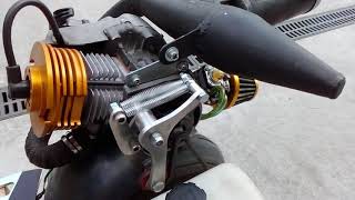 Goped chain tensioner with 49cc ported pocket bike motor [upl. by Zerla997]