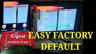 CignalShowing box default How to default cignal box First installation cignal [upl. by Halika]