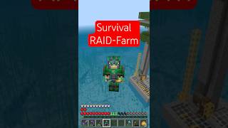 Automatische Raidfarm in Minecraft Survival bauen  Automatisches Lager  Sortieranlage in Mc [upl. by Desma]