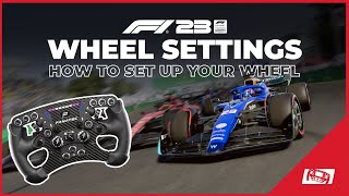 F1 23 Wheel Settings Guide How To Set Up Your Racing Wheel [upl. by Karlen]