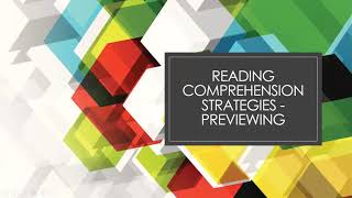 Learn English  Reading Comprehension Strategies  Previewing [upl. by Kathi]