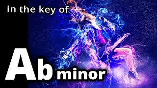 HEAVY METAL Backing Track in Ab Minor  Euphoric Metal Jam Track Aflat [upl. by Ludovico]