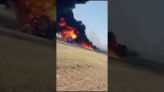 Incendio de tractocamion en Reynosa Tamaulipas [upl. by Iris]