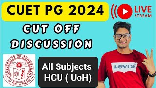 Cuet pg 2024 cut off All subjects  All about HCU Hyderabad university Admission [upl. by Burney]