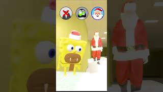 Spongebob vs Santa A Snowy Christmas Clash🎅❄️😲 meme gmod [upl. by Aihsilef]